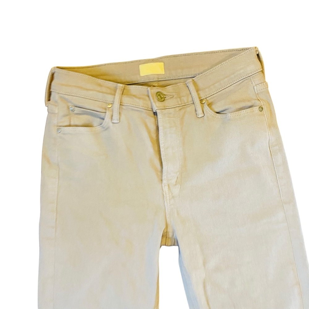 Mother Mid Rise Dazzler Ankle Fray Prairie Sand 26 - Picture 10 of 15